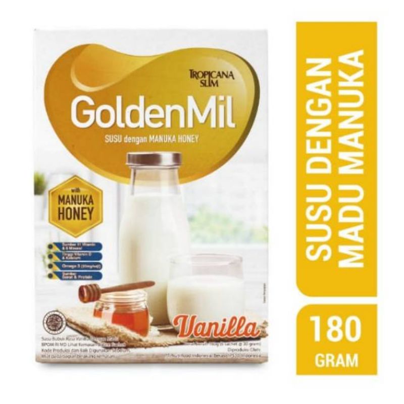 

Tropicana Slim GoldenMil Vanila Manuka Honey