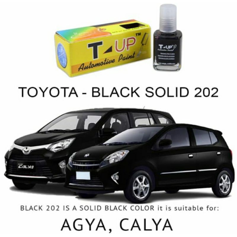 T-UP CAT OLES TOYOTA BLACK SOLID 202 CONTOH CAT BACK SOLID TOYOTA CAT HITAM TOYOTA AGYA CALYA  NAV1