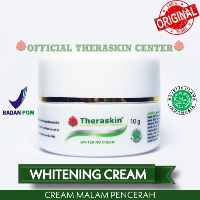 Whitening Cream Label Theraskin