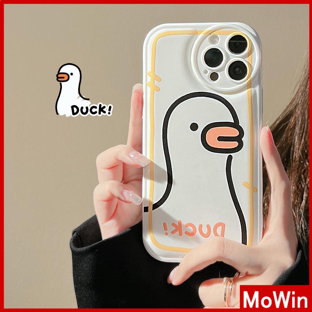 iPhone Case TPU Silicone Soft Case Airbag Shockproof Protection Camera Cute Cartoon Duck Style Compatible For iPhone 11 Pro Max 13 Pro Max 12 Pro Max 7Plus xr XS Max