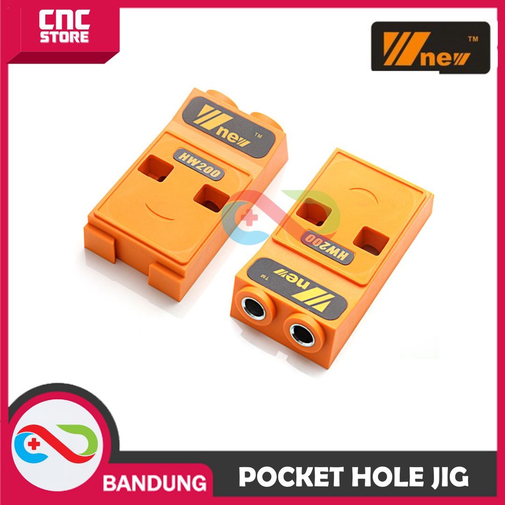 WNEW POCKET HOLE JIG 2 LUBANG PRESISI DUST PORT SET WOODWORKING