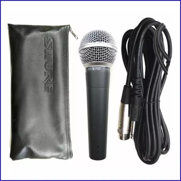 Microphone Karaoke SM-58 Mikrofon Vocal Mic Kabel