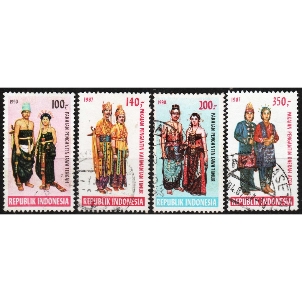 

Perangko Filateli H52 Indonesia VFU 4v Traditional Wedding Dress