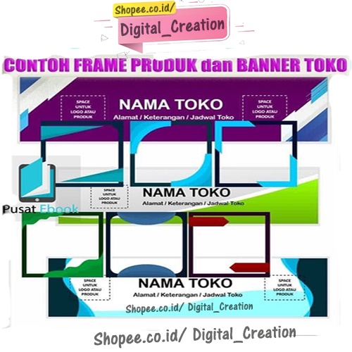 Template Marketplace Kit | Mudah Edit Photo Produk