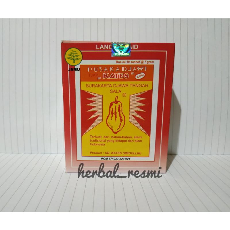 

JAMU LANCAR HAID KATES SUPER - POESAKA DJAWI