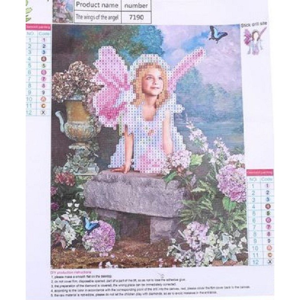 DIY Diamond Painting - 5D Angel Girl Stitch Kit