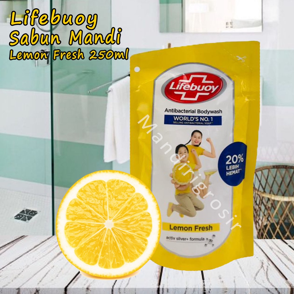 Antibacterial *Lifebouy * Sabun Mandi * Lemon Fresh * 250ml