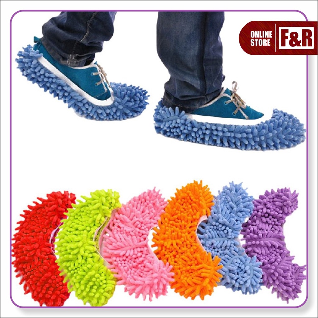 Kain Lap Pel Pembersih Lantai Kaki Sepatu Alat Pembersih Jendela Micro Fiber Cleaning Mop Shoes