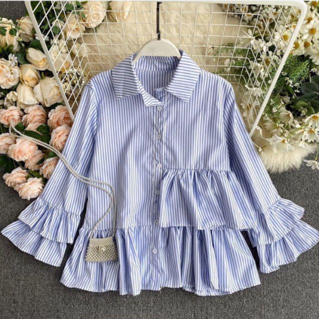 Atasan Wanita -Kemeja Wanita Casual-Korean Style -Maudy Shirt Wanita-Nepi