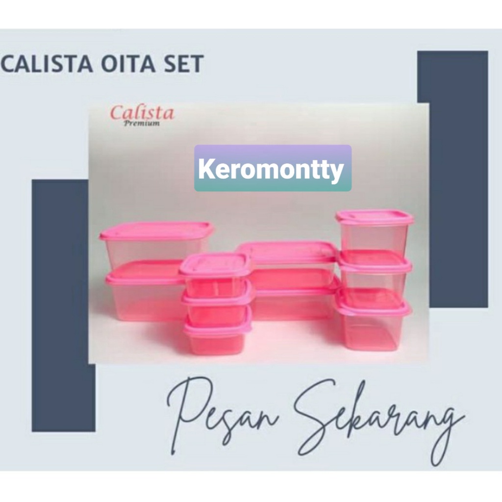 Oita Calista Wadah Makanan Sealware/Oita Toples set Isi 10 pcs