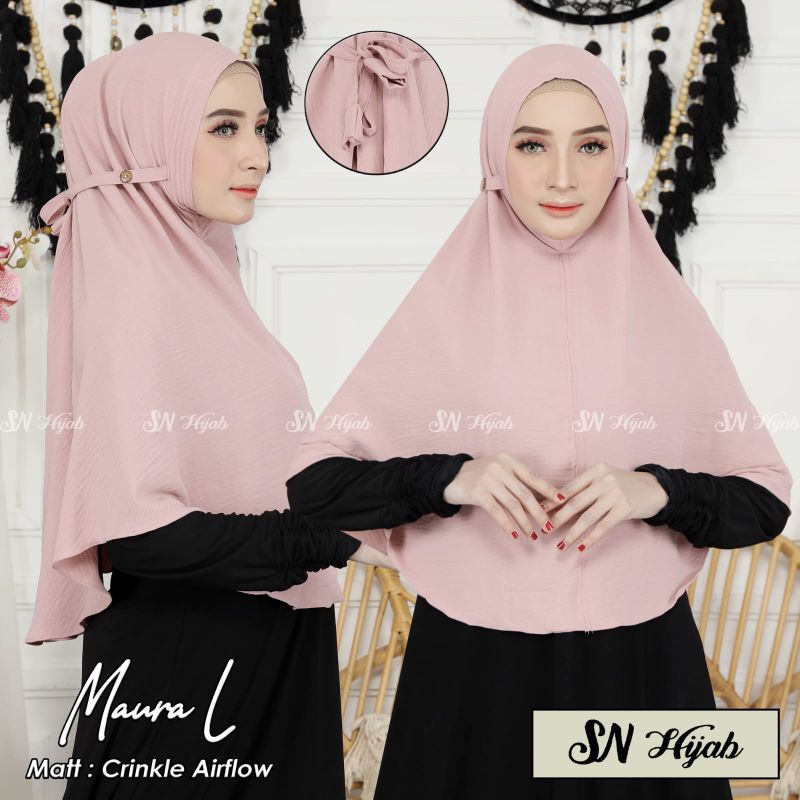 HIJAB BERGO CRINKLE AIRFLOW  by sn hijab