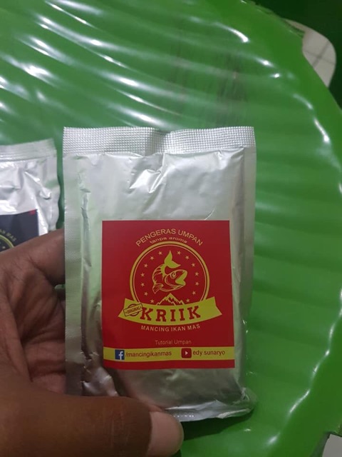 Pelet Kriik 1 paket (3 sachet/bungkus) umpan ikan mas