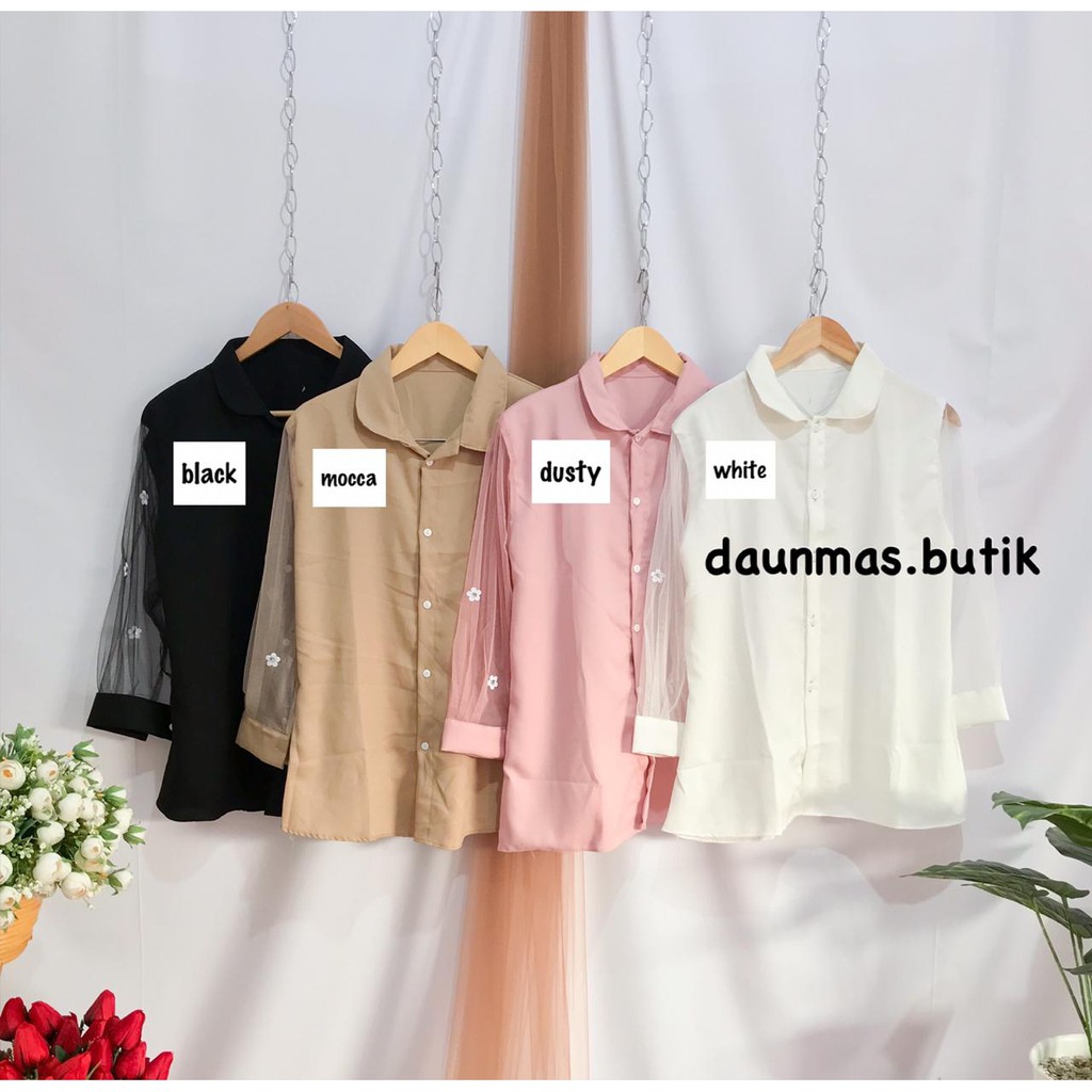 1KG MUAT 5PCS | FLOWERINA TILE BLOUSE KANCING BUSUI EKSKLUSIF PREMIUM HITS SELEBGRAM FASHION WANITA