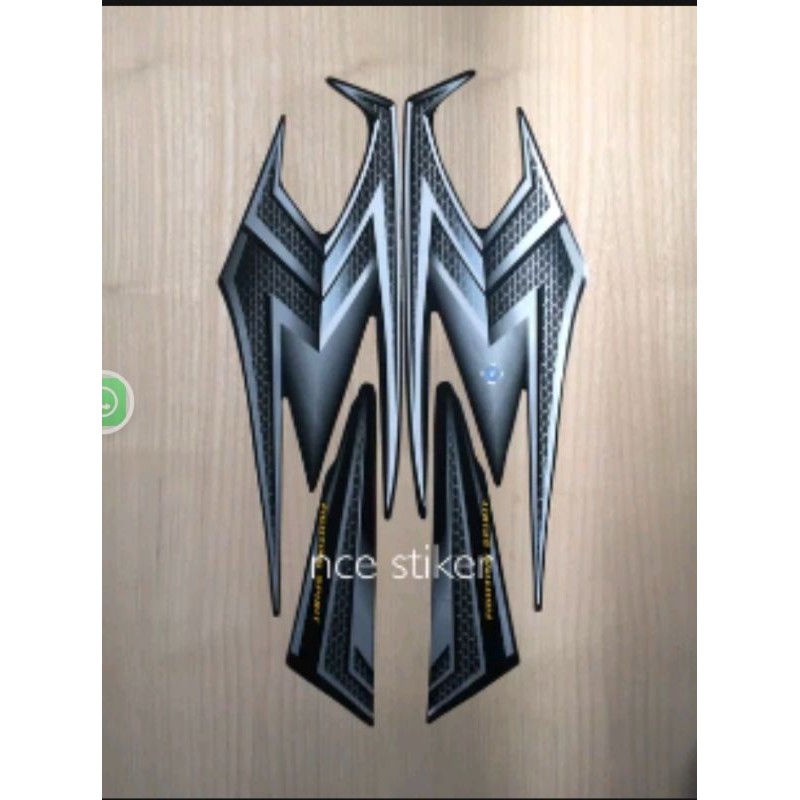 stiker striping rxking 2004 hitam