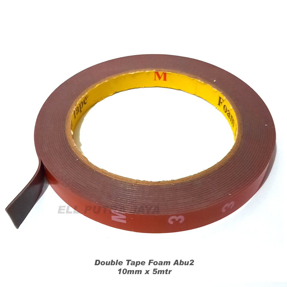 Double tape VHB merah 10mm x 5mtr