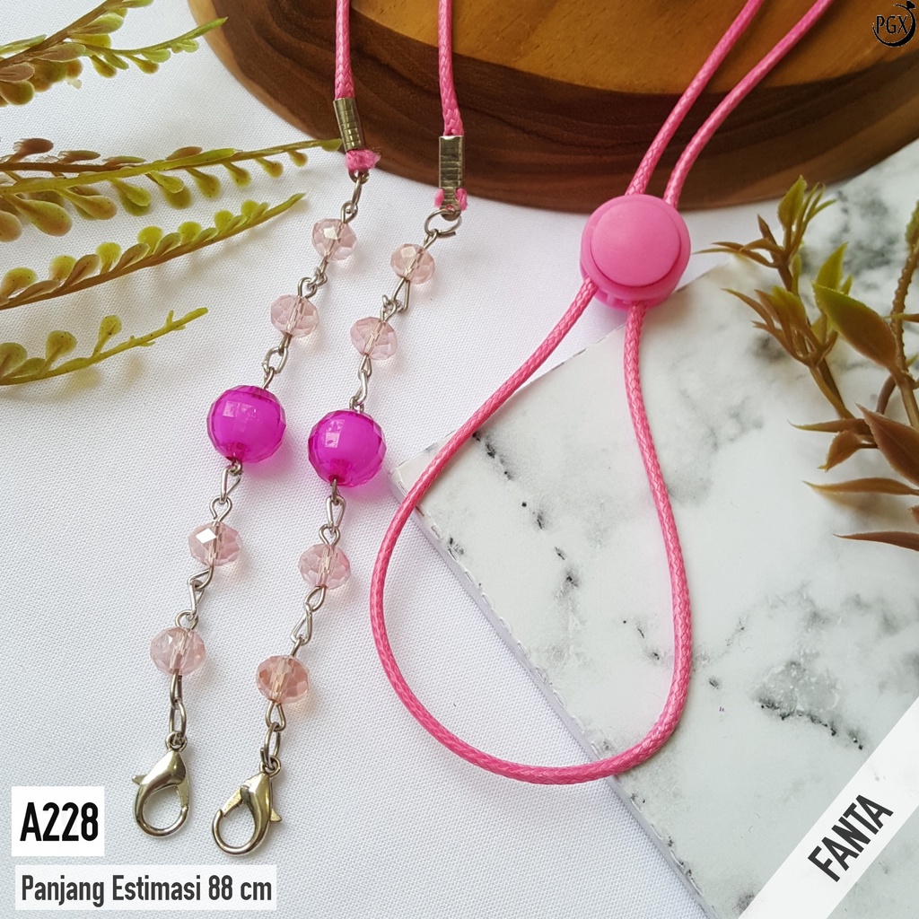 PGX Strap Masker - Kalung Masker - Tali Masker Mutiara Premium A228