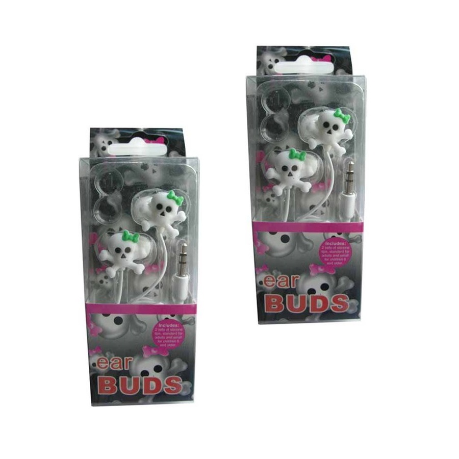 earphone stereo karakter skull Earphone CT-45 Tengkorak - 56920