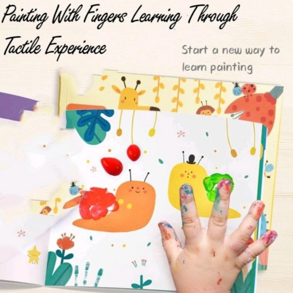 

TERMURAH Washable Finger Paint / Cat Warna No Toxic / Hand Painting Khusus Anak / Cat Bisa Dihapus