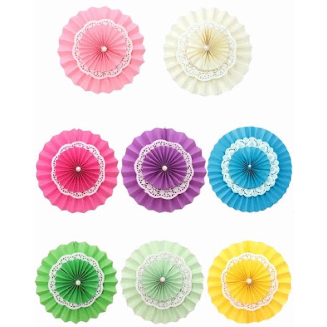 

Paper fan renda 25 cm / lace paper flower