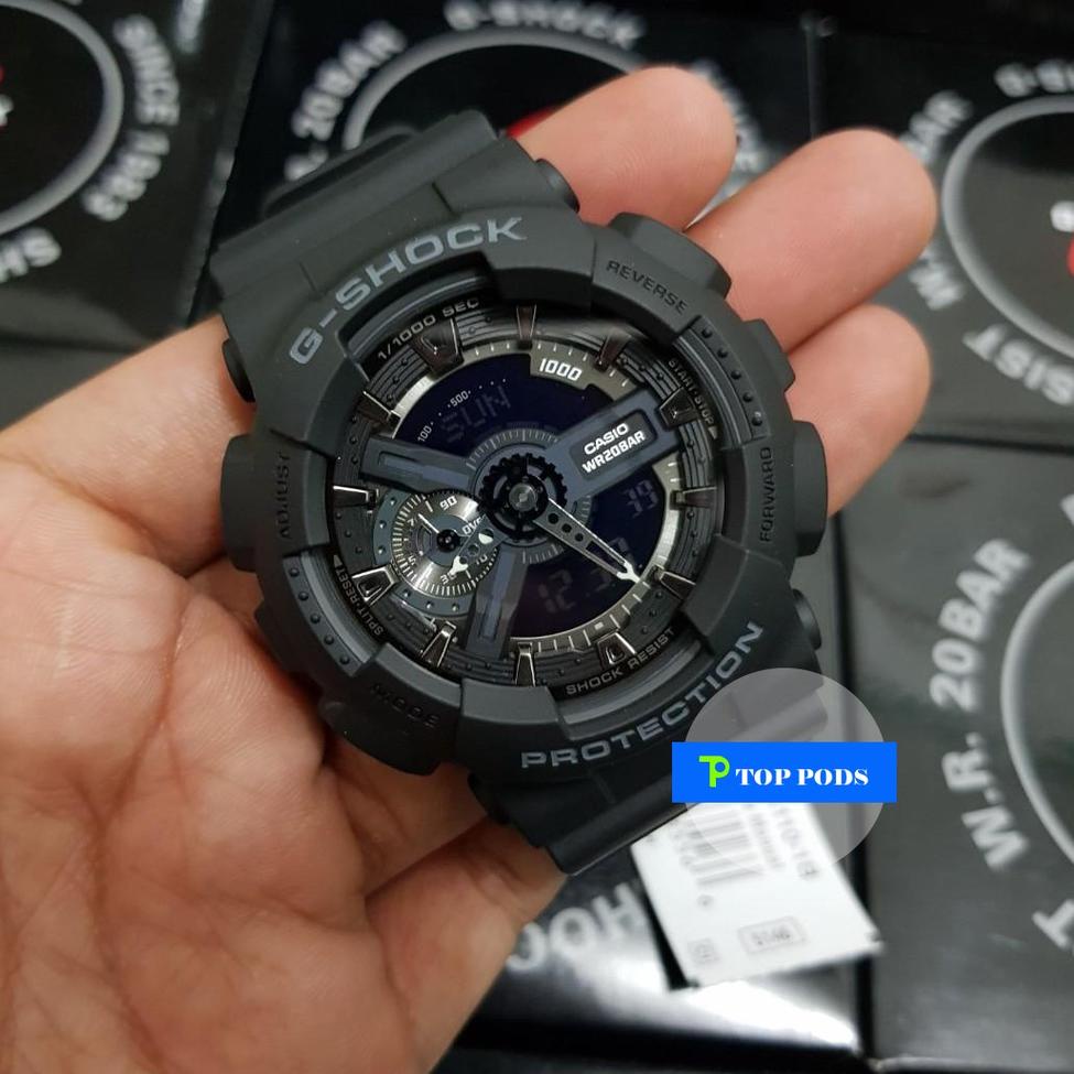 ❪NuDé❫ Jam Tangan Original Casio G-SHOCK GA100 GA110 Black Tahan Air Tali Berubah Warna Jam Tangan P