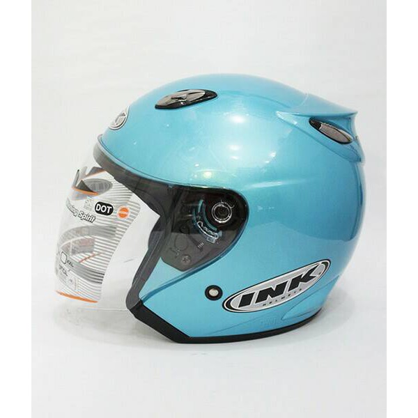  HELM  BEST1 MODEL INK CENTRO FREE STIKER  BLUE ICE 