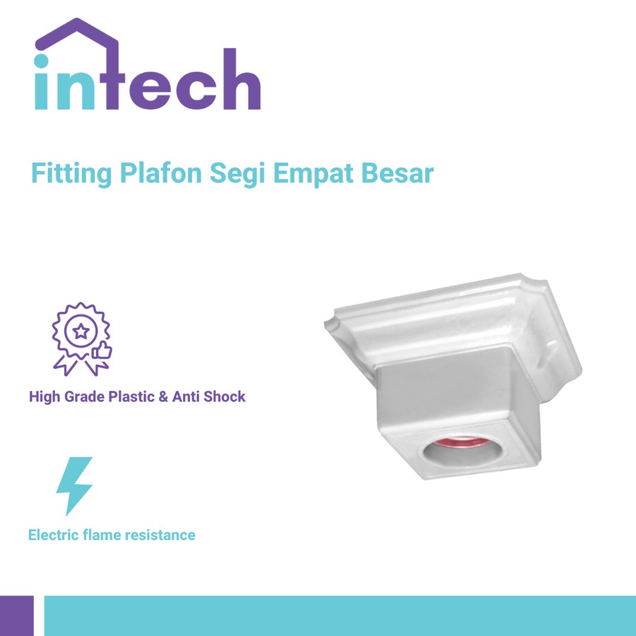 Intech Fitting Plafon Segi Empat