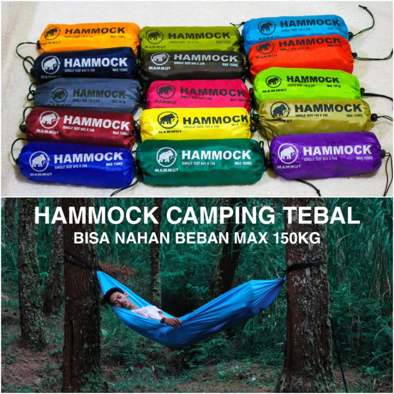 Hammock Camping Ayunan Tidur Gantung Hammock 150KG Hammock Kelambu Hammock Murah Hammock Double