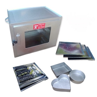 Oven Kompor Miky 3 Susun Gratis Loyang dan Cetakan Kue Bahan Galvalum Anti Karat / Oven Kue / Oven Tangkring Kompor Gas