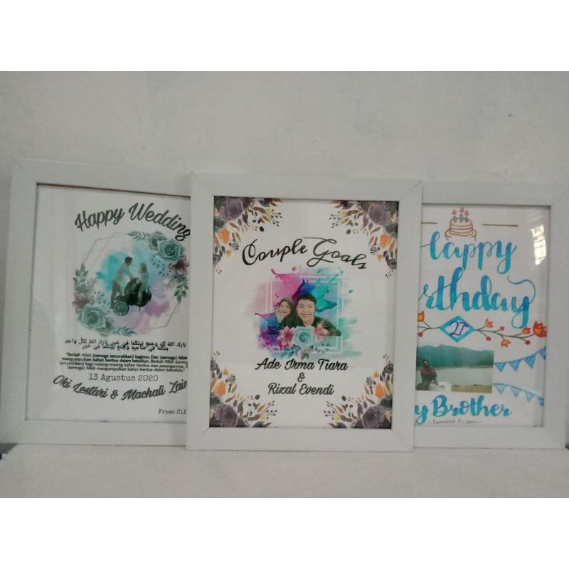 Kado Ulang Tahun | Frame custom lettering