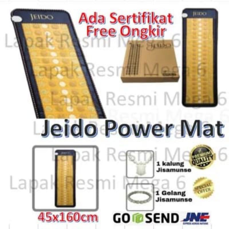 Jeido Power Mat – Matras Terapi Kesehatan (Bonus Kalung + Gelang Black Jade)
