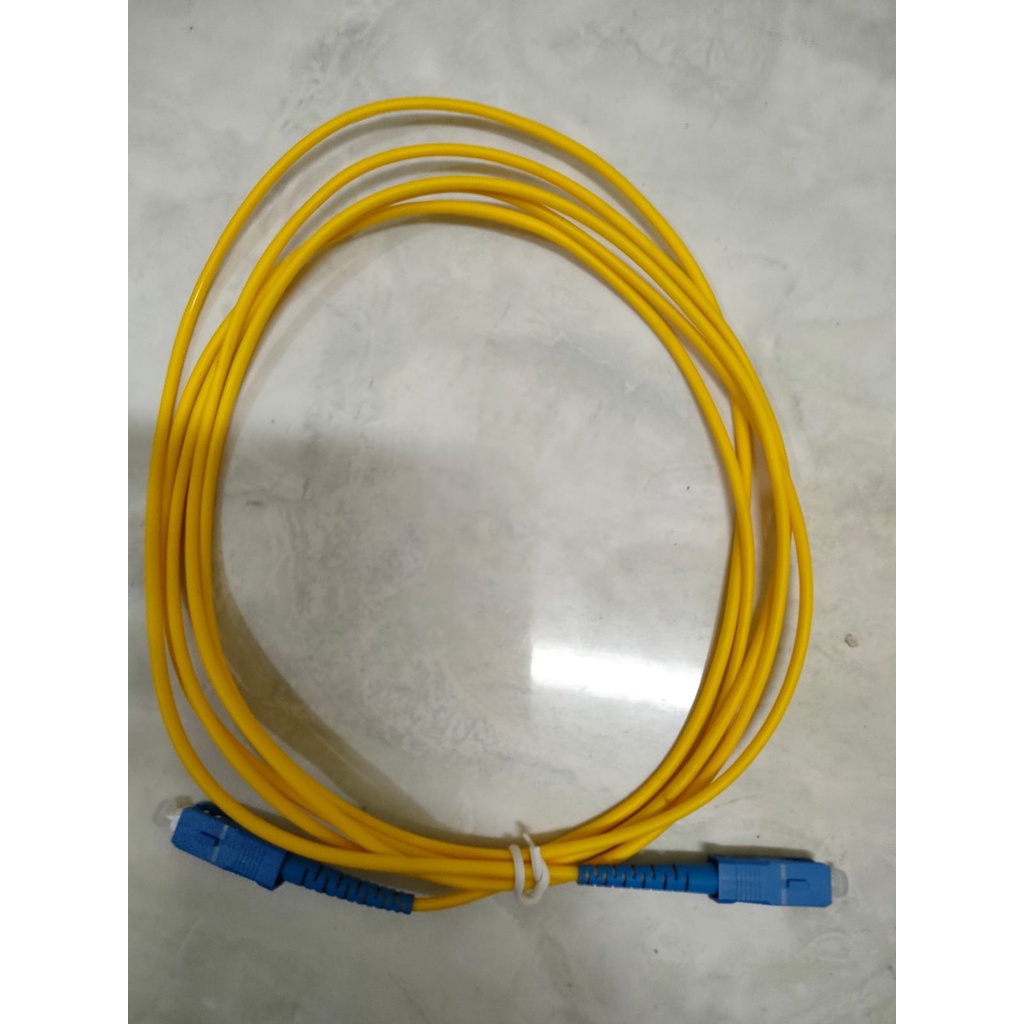 Fiber Optic Patch Cord SC-SC Single Mode Simplex , SC/UPC-SC /UPC SM, 3mm 3Meter Patchcord core