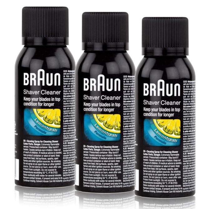 Jual Braun Shaver Cleaner Cleaning Spray Fluid For Shaver 100 Ml