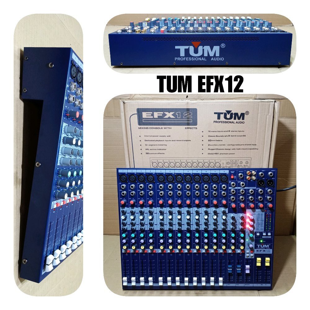 MIXER AUDIO 12 CHANNEL TUM EFX12 PROFESIONAL AUDIO