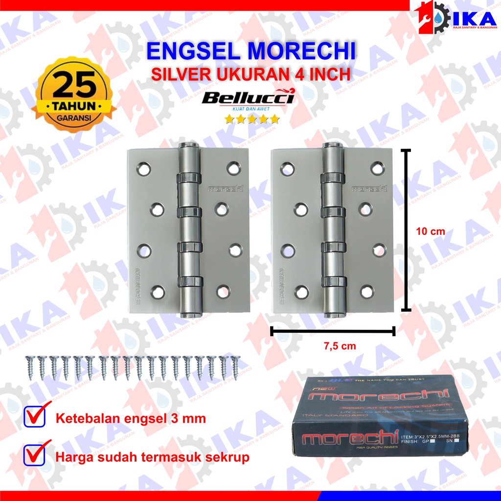 ENGSEL TEBAL  3 4 5 MORECHI BY BELLUCCI GROUP JENDELA PINTU IRON BESI KUAT HIGH QUALITY GARANSI 25TH