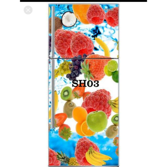 Sticker kulkas 2 pintu