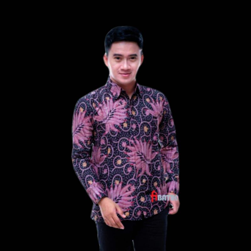 COD - Batik couple ayah anak laki-laki kekinian motif daun petir hitam - Bisa pisah.