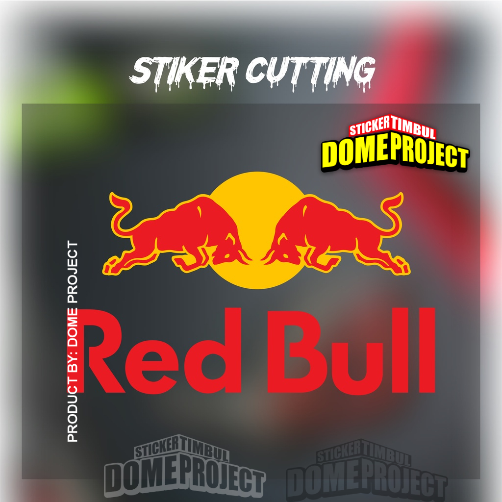 STIKER CUTTING REDBULL FULL COLOR PREMIUM GRADE