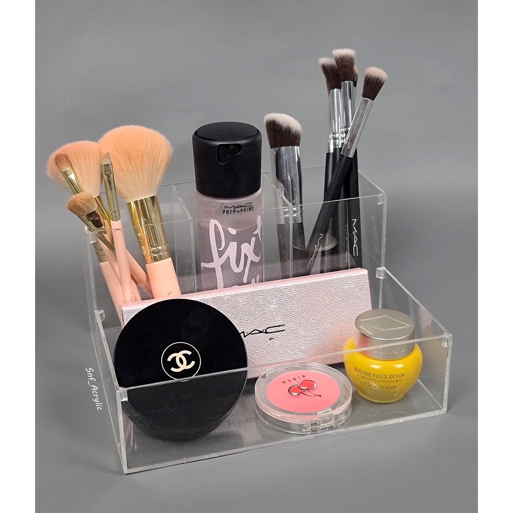 BRUSH HOLDER ACRYLIC / KOTAK SKINCARE / KOTAK BRUSH / PENYIMPAN SKINCARE / KOTAK PENYIMPAN BRUSH