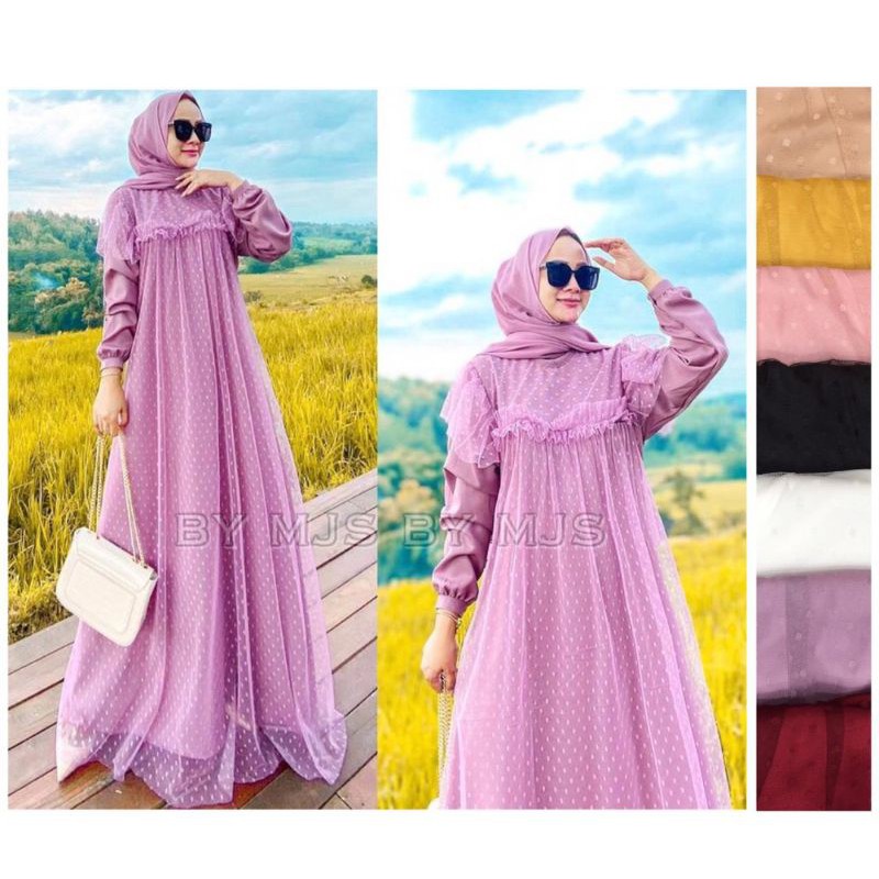 GAMIS KEKINIAN/GAMIS/GAMIS WANITA/GAMIS LEBARAN/GAMIS LEBARAN KEKINIAN 2021/GAMIS CANTIK