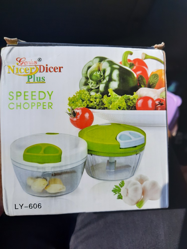 Grinder Mixer Serbaguna Genius Nicer Dicer Plus 3 Mata Pisau / Blender Cincang Daging, Bumbu, Bawang