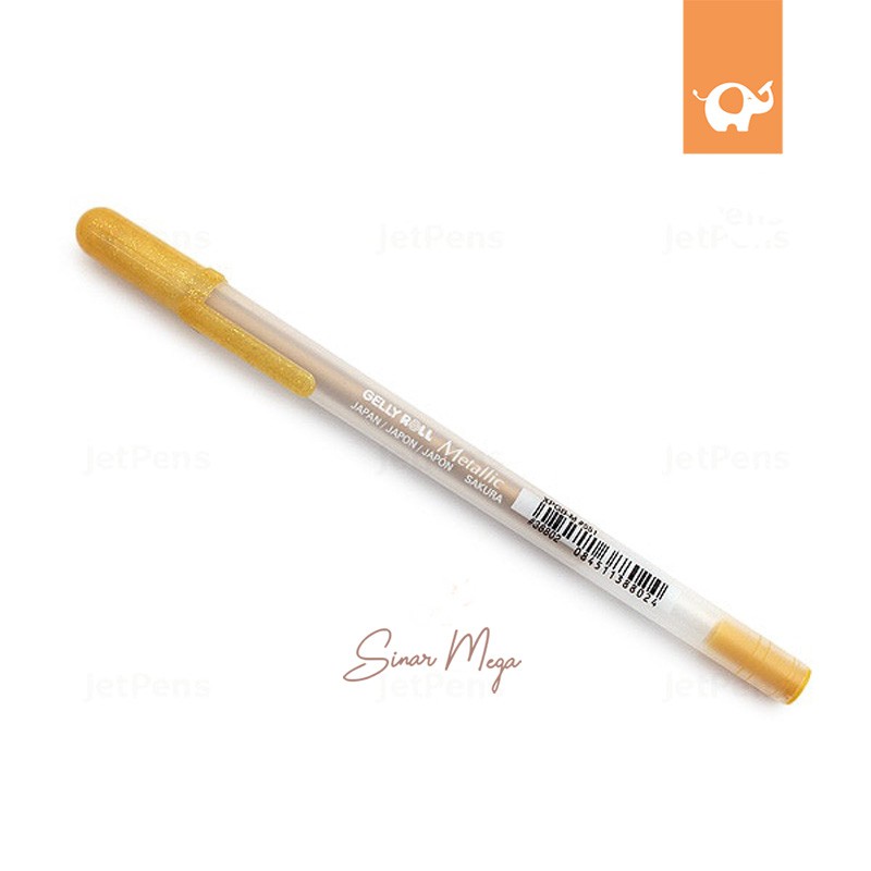 

Sakura Gelly Roll Metalic Ink Pen Gold 1.0 Mm (Gel Ink Pen) / Pulpen Gold Emas