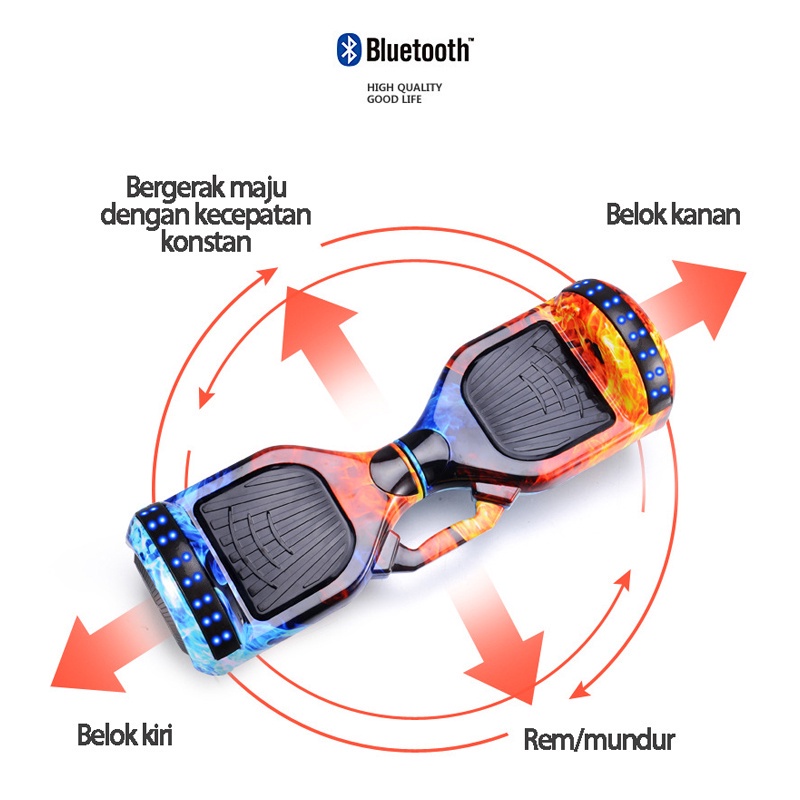 Dewasa Smar Balance Hover Board anti selip/hoverboard 7 Inch anak/Mobil keseimbangan kontrol kaki/Segway Go-kart roda dua dengan musik