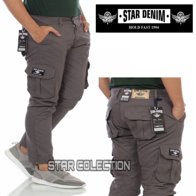 Celana cargo panjang pria star denim original trending / celana cargo panjang pria jumbo star denim