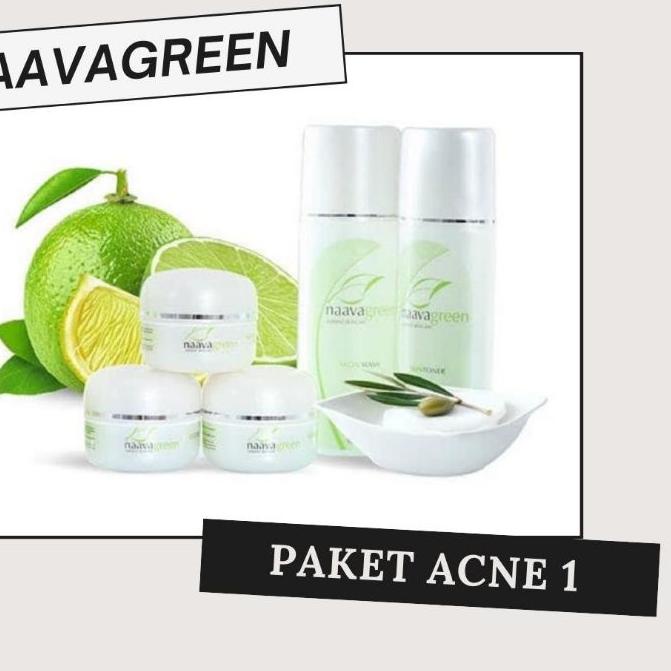 KEJAR PROMO LR062 [TERMURAH] 1 ACNE PAKET - NAAVAGREEN PAKET JERAWAT 1 - PAKET HEMAT NAAVAGREEN