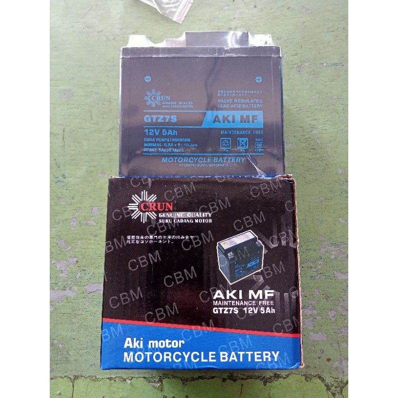 Battery / aki motor / Satria fu / vario 125 fi