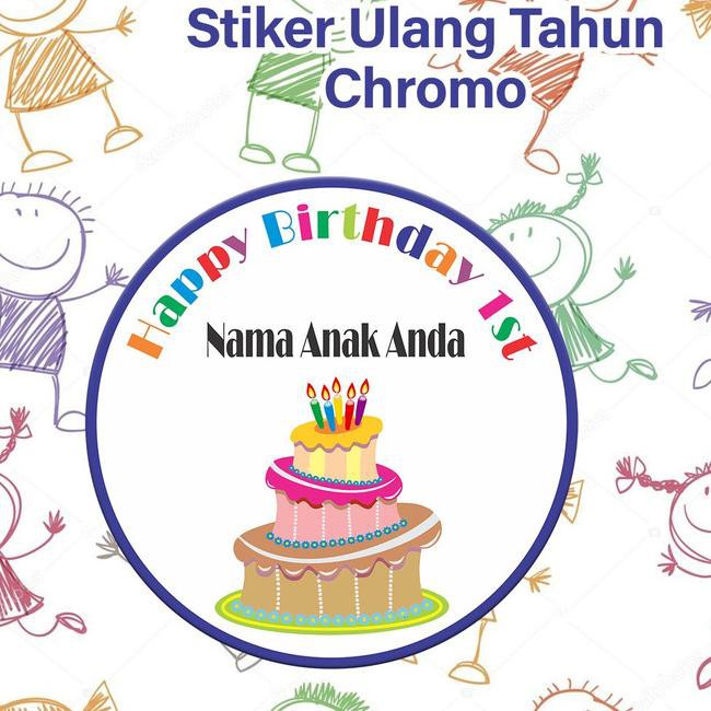 

RESTOCK LAGI!!483MQ Stiker sticker label Happy Birthday Selamat Ulang Tahun Anak