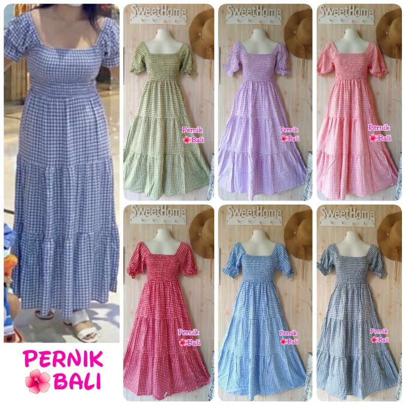 Dress Luna, Anna dan kupu Serut Rayon PernikBali