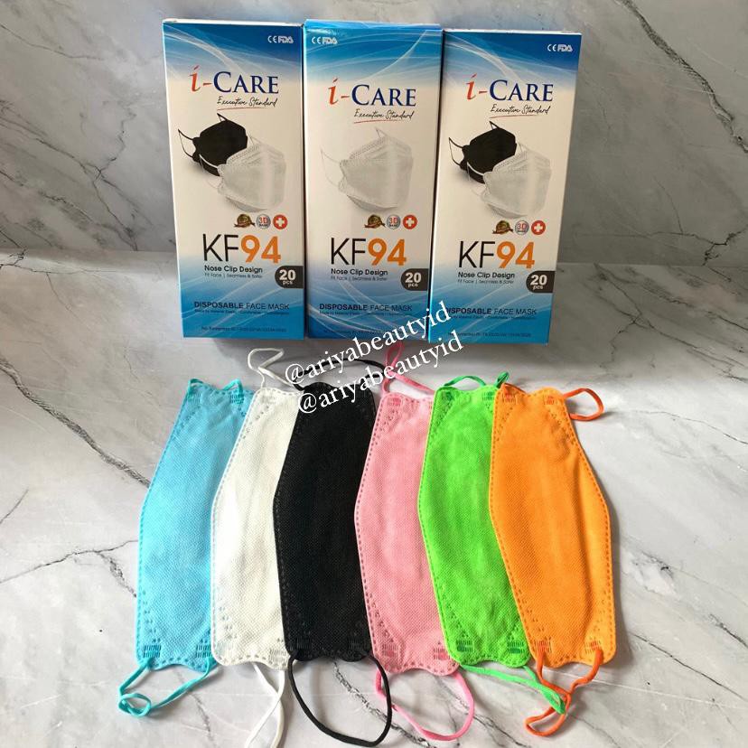 Masker I-CARE KF94 Earloop Eceran 3D Evo Stereoscopic ( PER PCS )