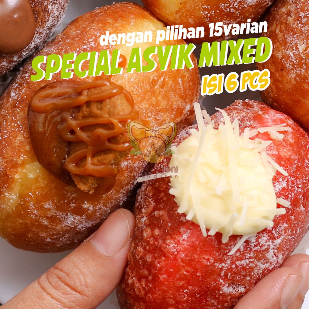 

SPECIAL ASYIK MIXED | DONUT BOMBOLONI DONUT ISI 6PCS