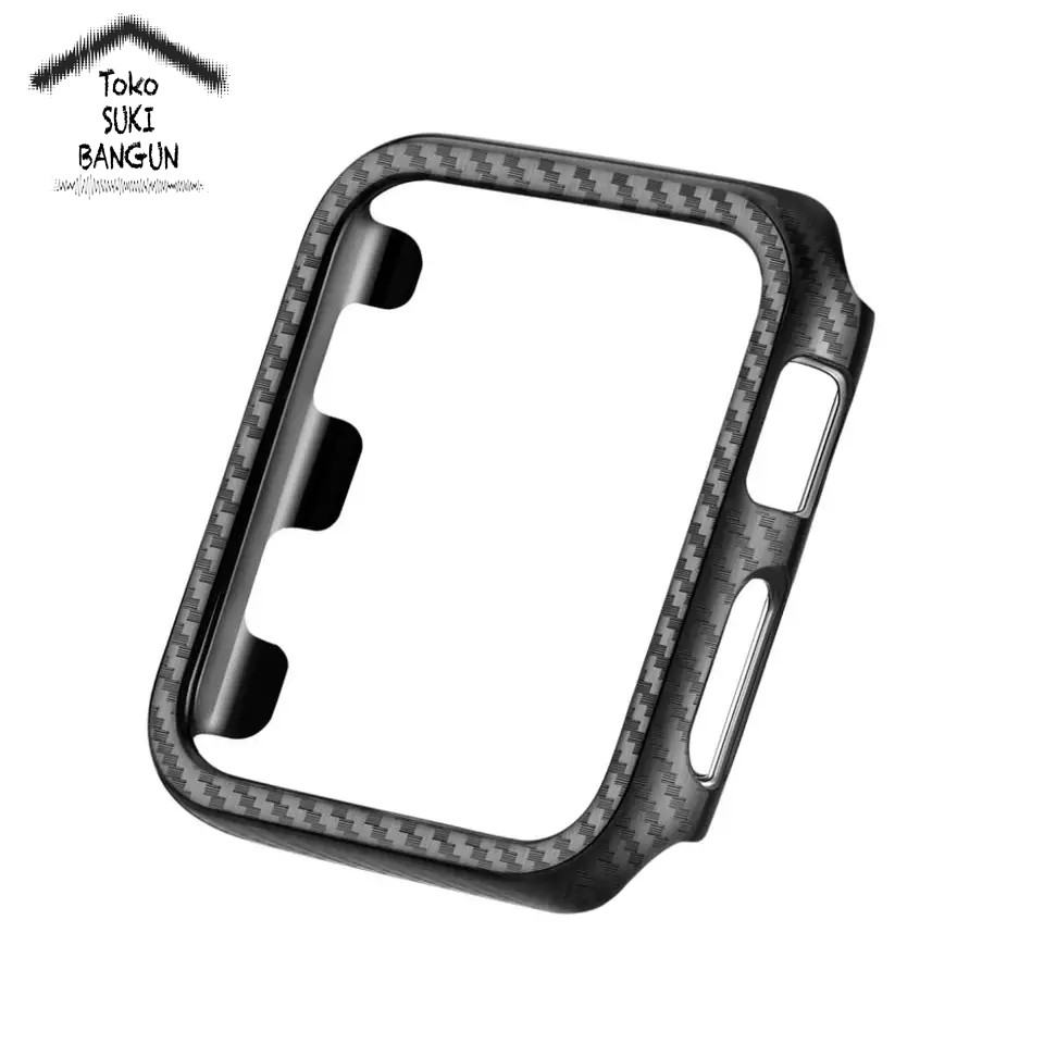 Bumper Case FIBER CARBON Solid for Apple Watch 38mm 42mm 38 42 mm